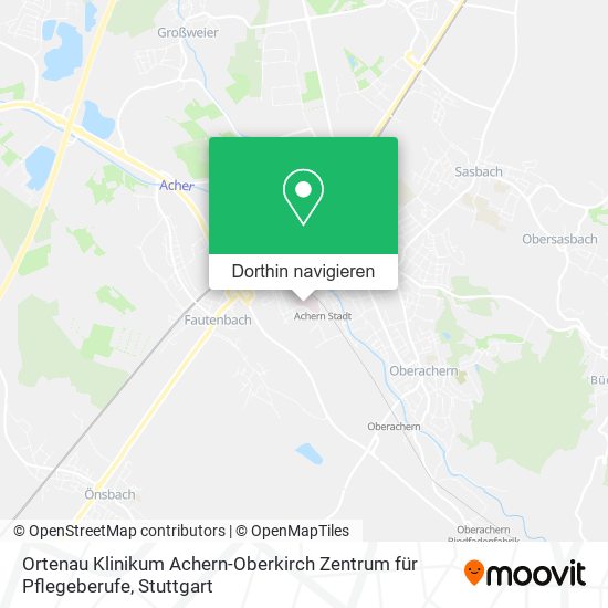 Ortenau Klinikum Achern-Oberkirch Zentrum für Pflegeberufe Karte