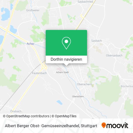 Albert Berger Obst- Gemüseeinzelhandel Karte