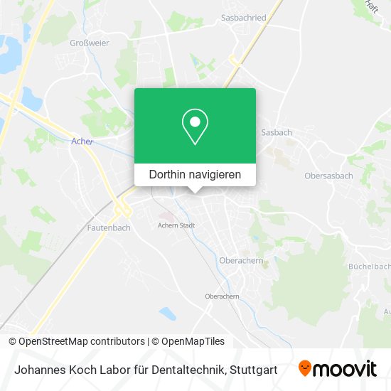 Johannes Koch Labor für Dentaltechnik Karte