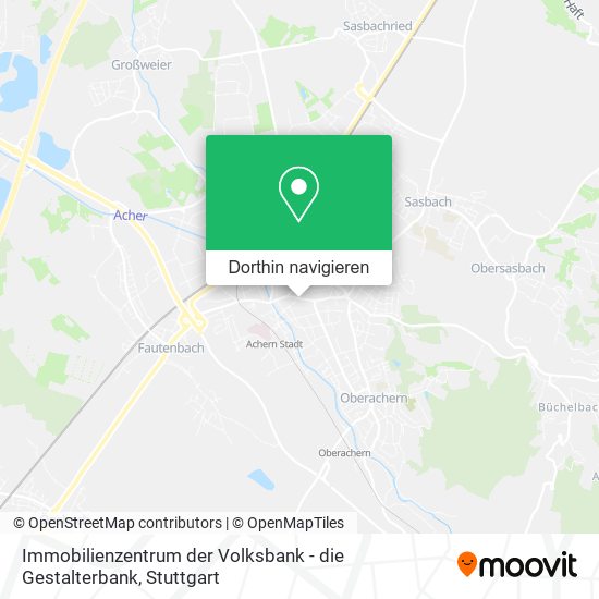 Immobilienzentrum der Volksbank - die Gestalterbank Karte