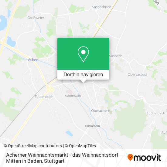 Acherner Weihnachtsmarkt - das Weihnachtsdorf Mitten in Baden Karte