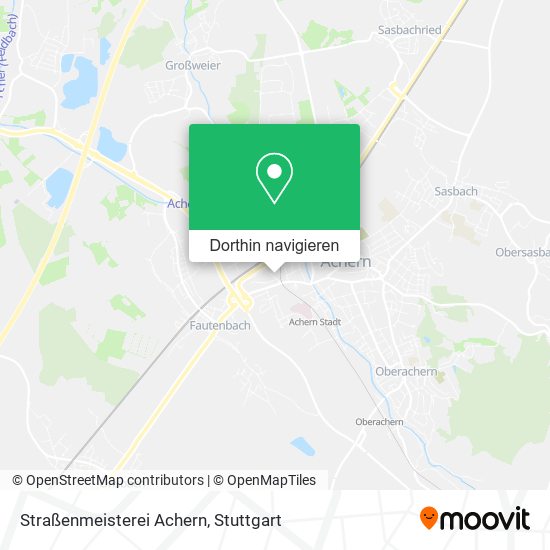 Straßenmeisterei Achern Karte