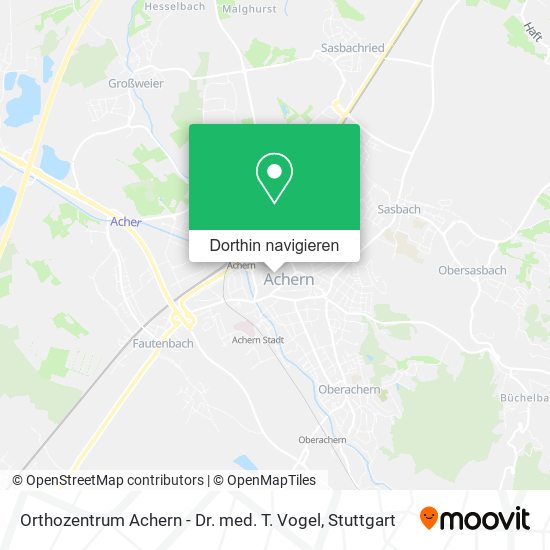 Orthozentrum Achern - Dr. med. T. Vogel Karte