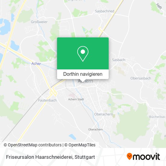 Friseursalon Haarschneiderei Karte