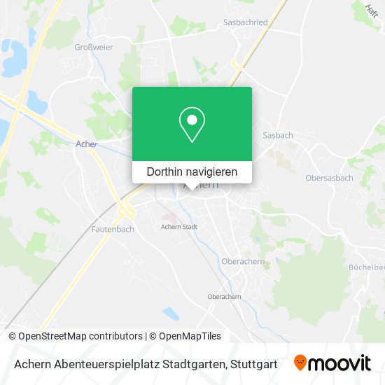Achern Abenteuerspielplatz Stadtgarten Karte