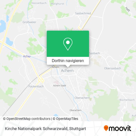 Kirche Nationalpark Schwarzwald Karte