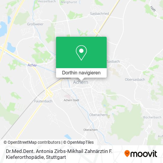 Dr.Med.Dent. Antonia Zirbs-Mikhail Zahnärztin F. Kieferorthopädie Karte