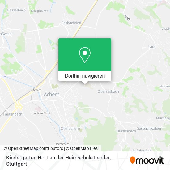 Kindergarten Hort an der Heimschule Lender Karte