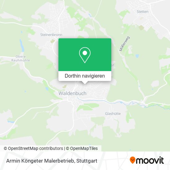 Armin Köngeter Malerbetrieb Karte