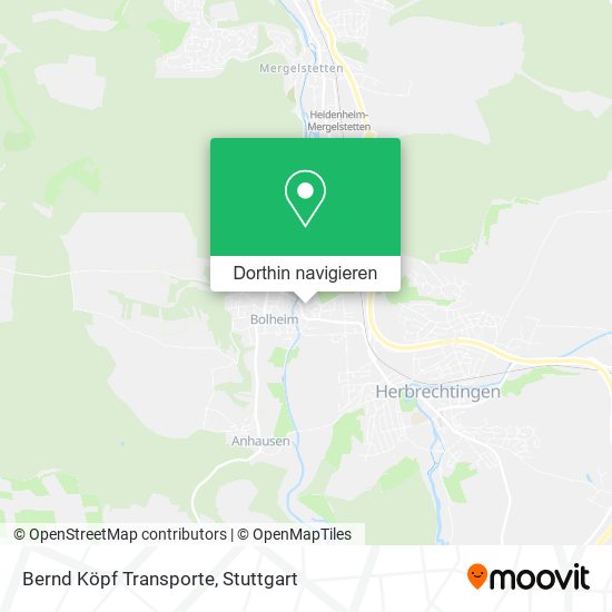 Bernd Köpf Transporte Karte