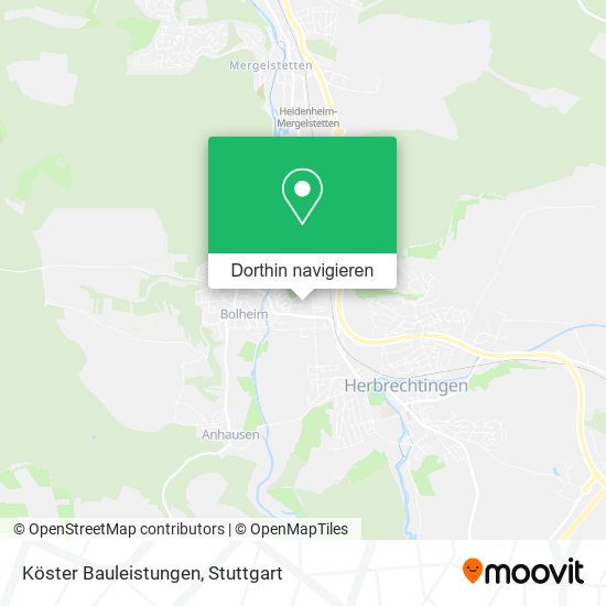 Köster Bauleistungen Karte