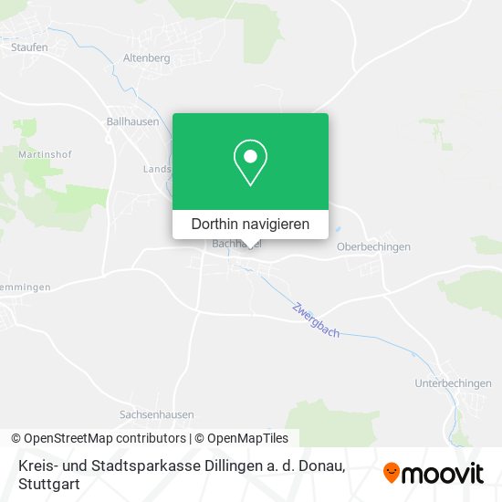 Kreis- und Stadtsparkasse Dillingen a. d. Donau Karte