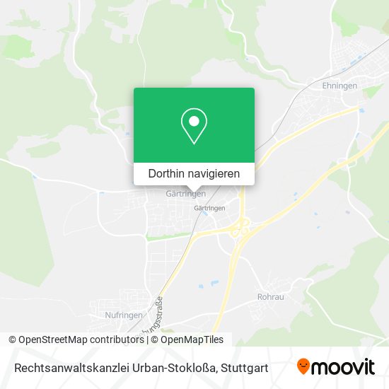 Rechtsanwaltskanzlei Urban-Stokloßa Karte