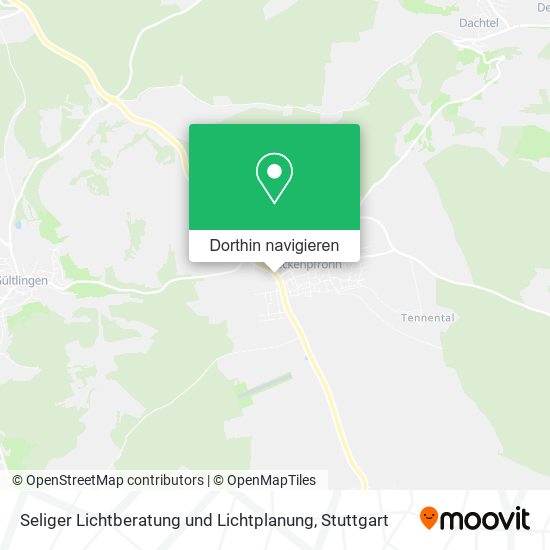 Seliger Lichtberatung und Lichtplanung Karte