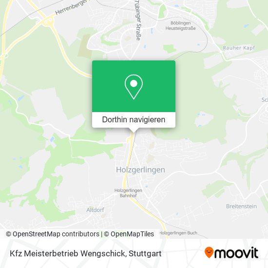 Kfz Meisterbetrieb Wengschick Karte