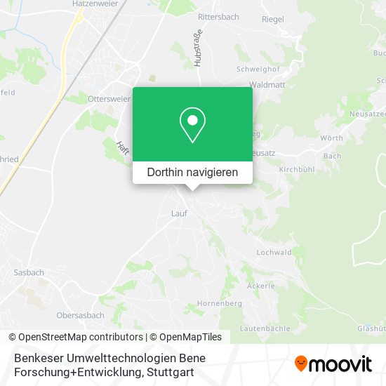 Benkeser Umwelttechnologien Bene Forschung+Entwicklung Karte