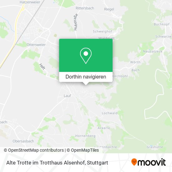 Alte Trotte im Trotthaus Alsenhof Karte