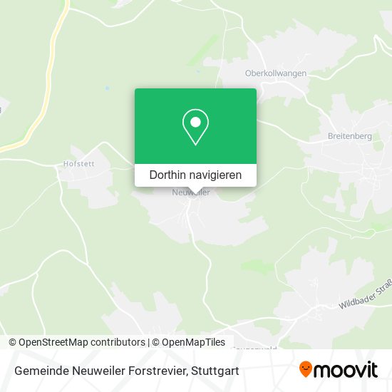 Gemeinde Neuweiler Forstrevier Karte
