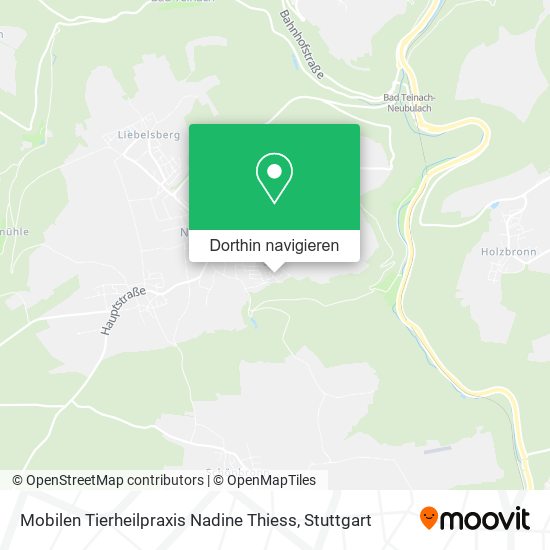 Mobilen Tierheilpraxis Nadine Thiess Karte