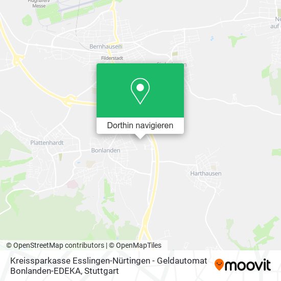 Kreissparkasse Esslingen-Nürtingen - Geldautomat Bonlanden-EDEKA Karte