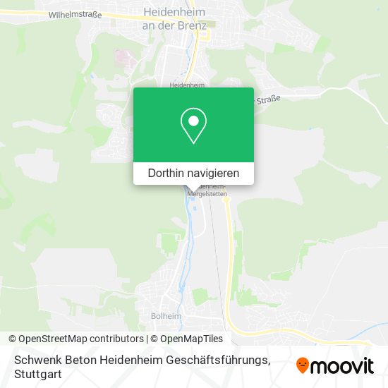 Schwenk Beton Heidenheim Geschäftsführungs Karte
