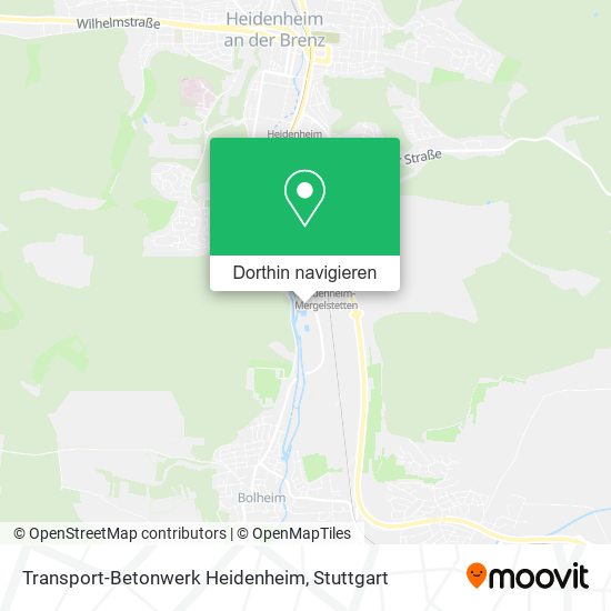 Transport-Betonwerk Heidenheim Karte