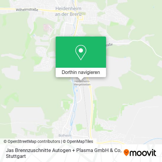 Jas Brennzuschnitte Autogen + Plasma GmbH & Co Karte