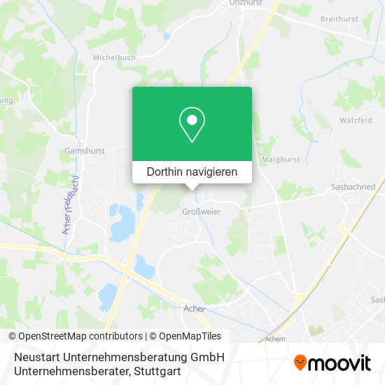Neustart Unternehmensberatung GmbH Unternehmensberater Karte