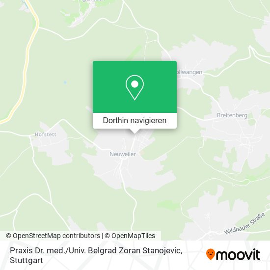 Praxis Dr. med. / Univ. Belgrad Zoran Stanojevic Karte