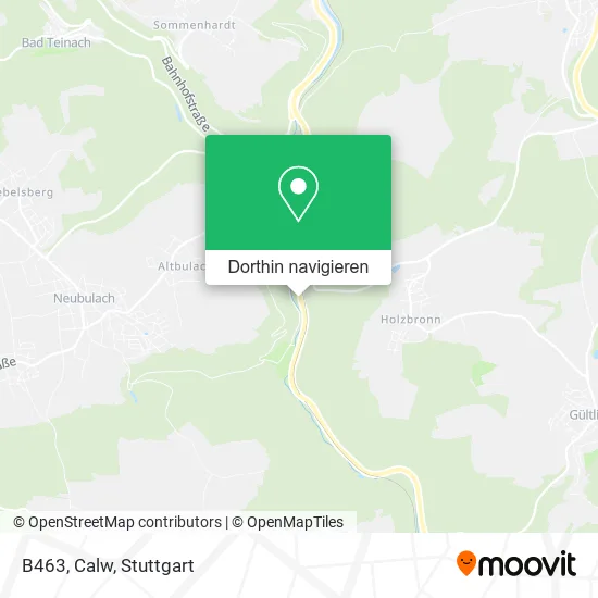 B463, Calw Karte