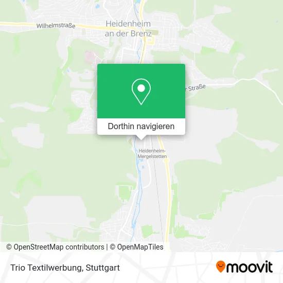 Trio Textilwerbung Karte