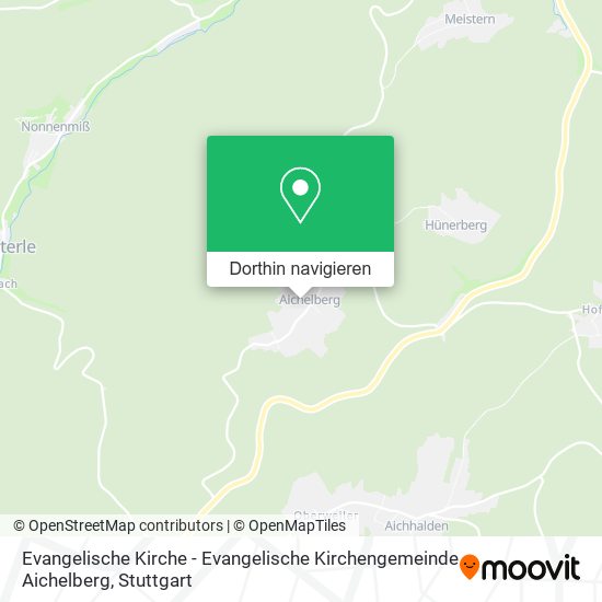 Evangelische Kirche - Evangelische Kirchengemeinde Aichelberg Karte