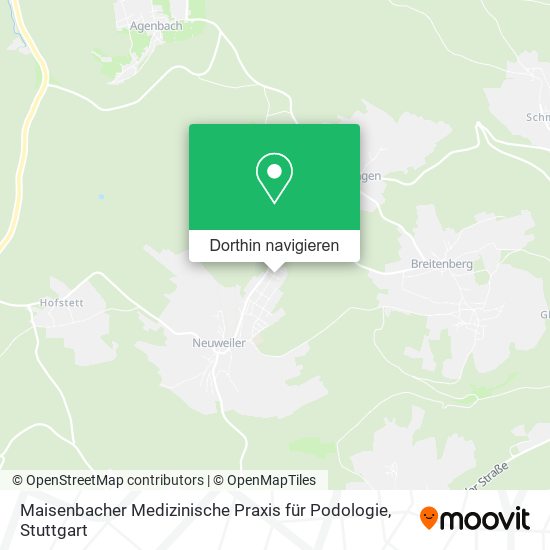 Maisenbacher Medizinische Praxis für Podologie Karte