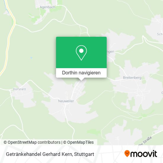Getränkehandel Gerhard Kern Karte