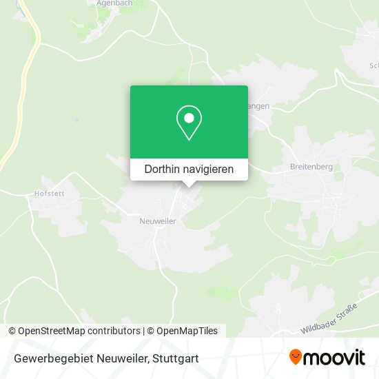 Gewerbegebiet Neuweiler Karte