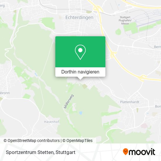 Sportzentrum Stetten Karte