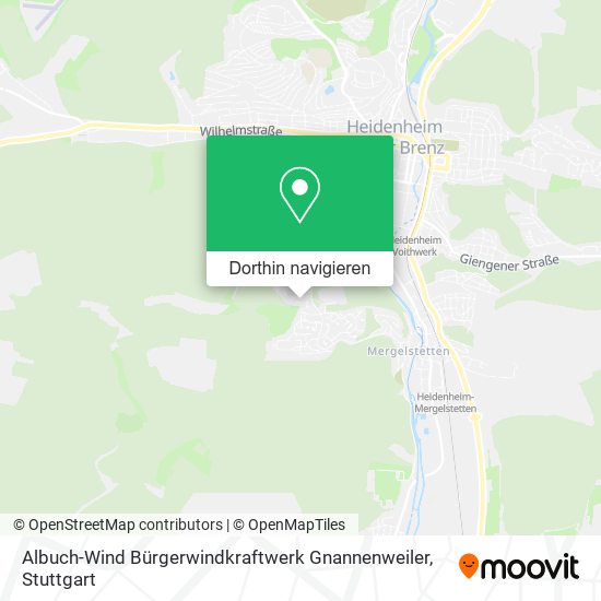 Albuch-Wind Bürgerwindkraftwerk Gnannenweiler Karte