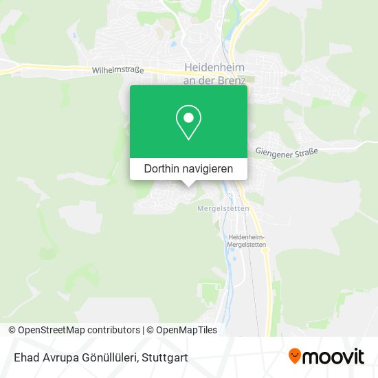 Ehad Avrupa Gönüllüleri Karte