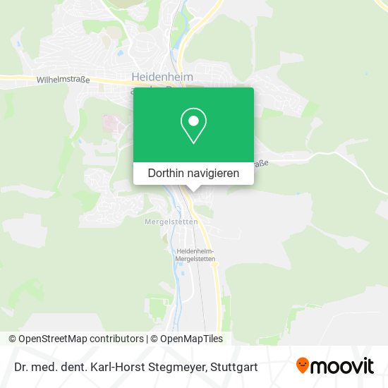 Dr. med. dent. Karl-Horst Stegmeyer Karte