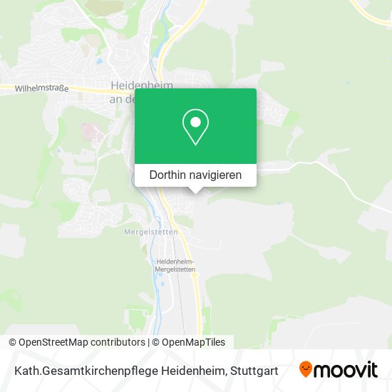Kath.Gesamtkirchenpflege Heidenheim Karte