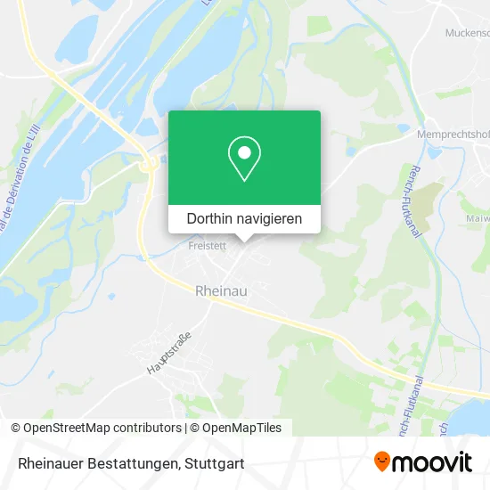 Rheinauer Bestattungen Karte