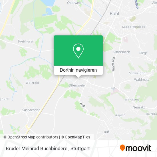 Bruder Meinrad Buchbinderei Karte