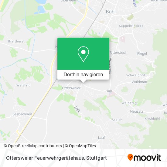 Ottersweier Feuerwehrgerätehaus Karte