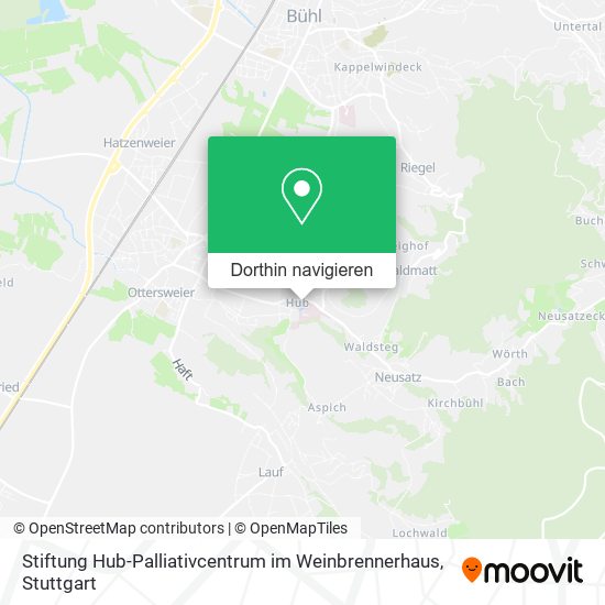 Stiftung Hub-Palliativcentrum im Weinbrennerhaus Karte