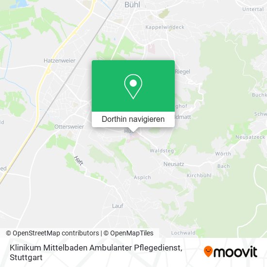 Klinikum Mittelbaden Ambulanter Pflegedienst Karte