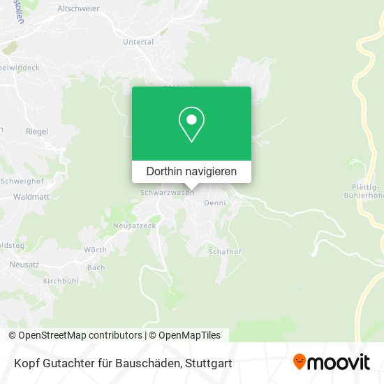 Kopf Gutachter für Bauschäden Karte
