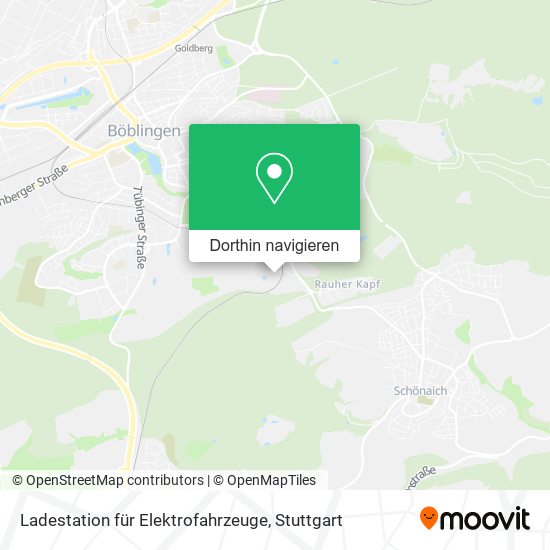 Ladestation für Elektrofahrzeuge Karte