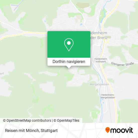 Reisen mit Mönch Karte