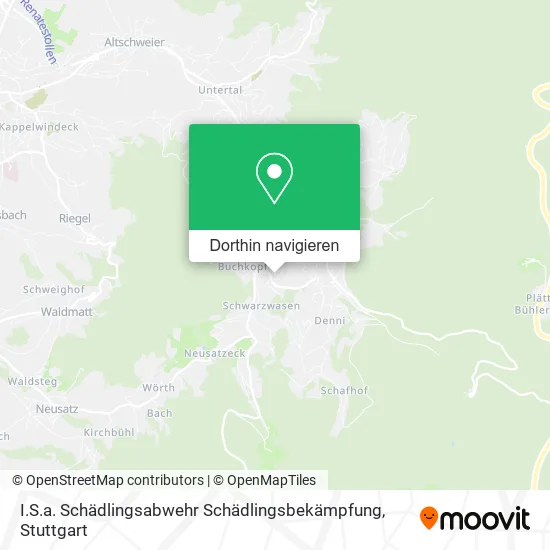 I.S.a. Schädlingsabwehr Schädlingsbekämpfung Karte