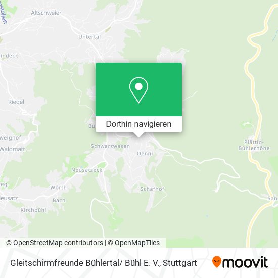 Gleitschirmfreunde Bühlertal/ Bühl E. V. Karte